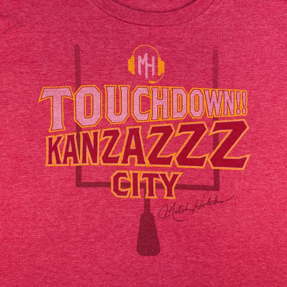 Kansas City Chiefs "Touchdown Kanzazzz City"‎ Mitch Holthus Football Size Large